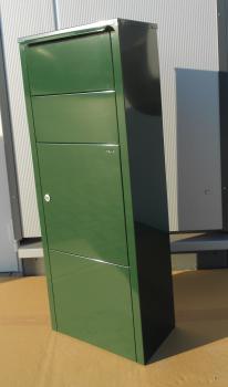 Preview: Paketbriefkasten Mefa Hazel 477 Moosgrün RAL 6005 Sonderfarbe